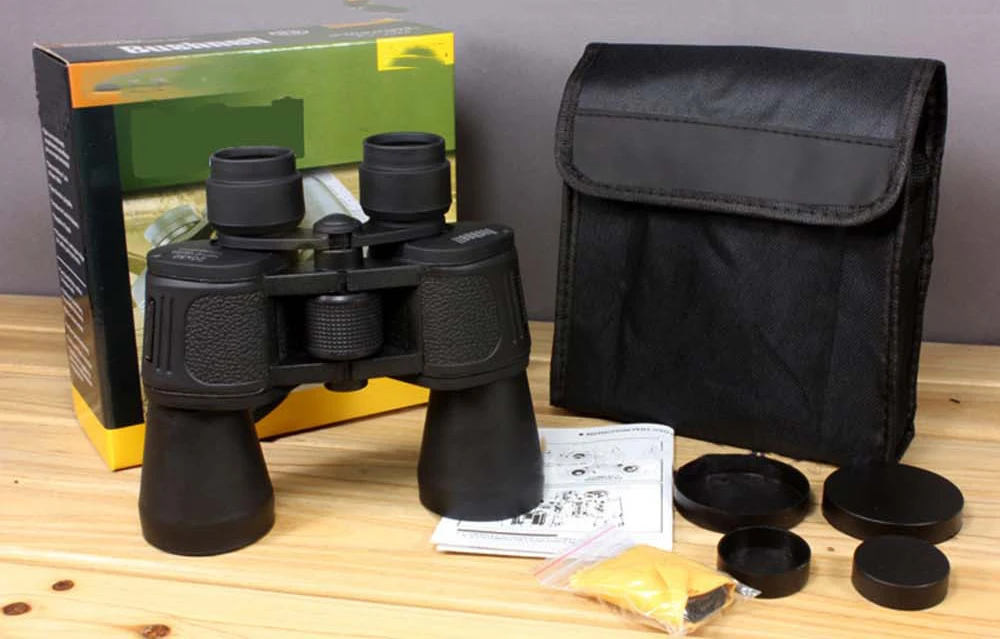 20x50 High Magnification HD Low Night Vision Telescope Green Film Binoculars for Outdoor Watching Travelling Hunting Camping
20x50 High Magnification HD Low Night Vision Telescope Green Film Binoculars for Outdoor Watching Travelling Hunting Camping