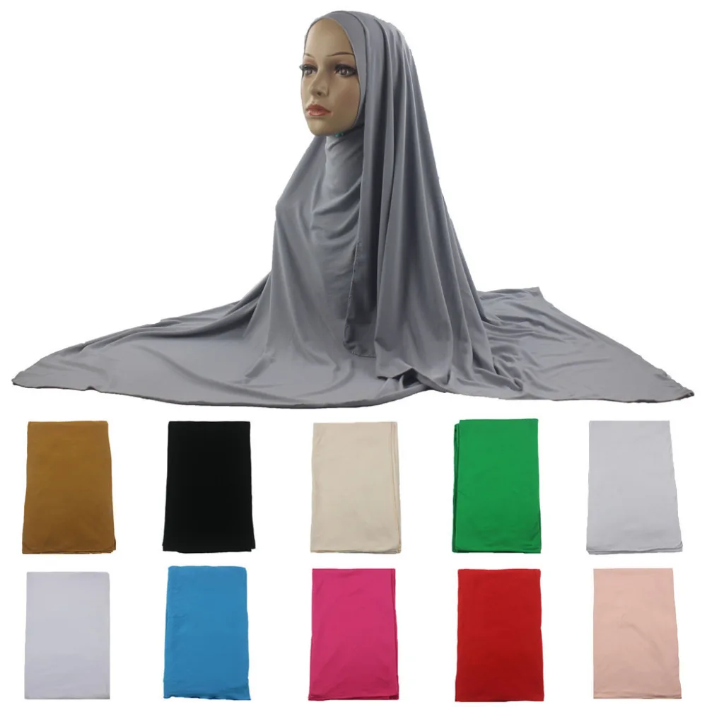 Фото Мусульманский Женский платок на голову хлопок высокое качество - купить