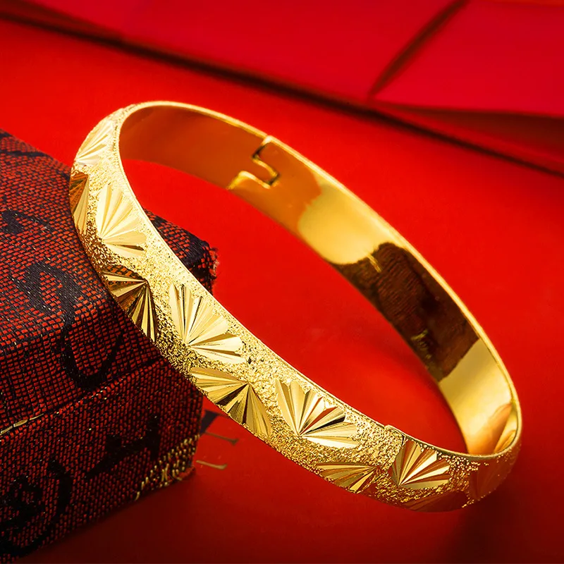 Classic Womens Bangle Gold Filled Wedding Bridal Bracelet Solid Jewelry Gift Diameter 6cm engraving Star
Classic Womens Bangle Gold Filled Wedding Bridal Bracelet Solid Jewelry Gift Diameter 6cm engraving Star
