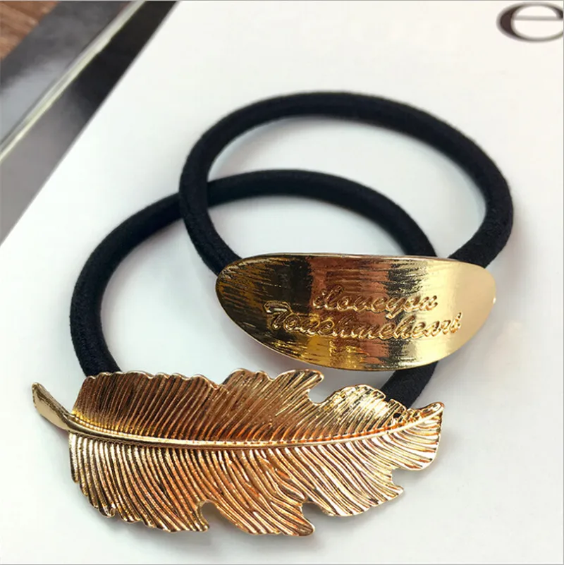 fashion Metal Leaves women girls elastic hair rubber bands ties ring accessories for women hair rope scrunchie ponytail holder
fashion Metal Leaves women girls elastic hair rubber bands ties ring accessories for women hair rope scrunchie ponytail holder