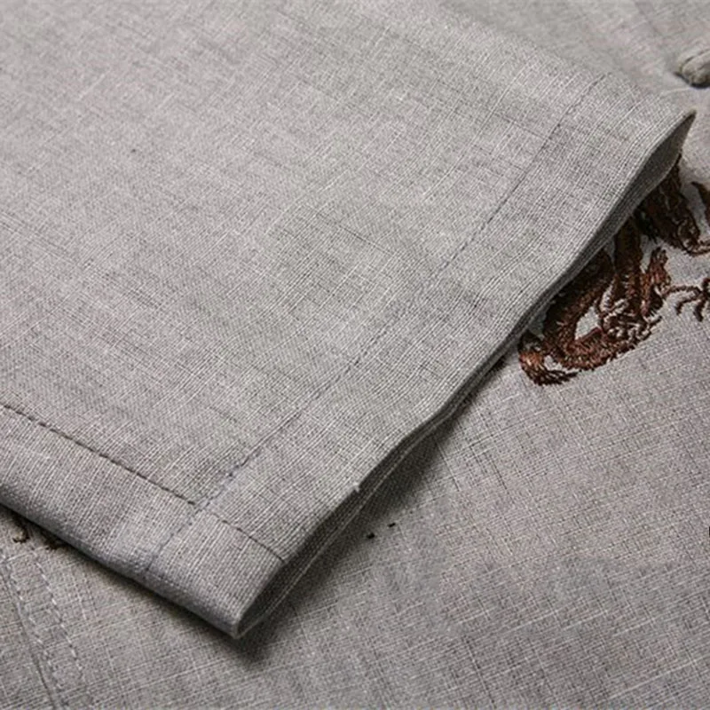 Men Tang Suit Chinese Style Shirt Long Sleeve Mandarin Collar Cotton Linen Biege Grey Color Casual Tops Streetwear New 058-042
Men Tang Suit Chinese Style Shirt Long Sleeve Mandarin Collar Cotton Linen Biege Grey Color Casual Tops Streetwear New 058-042