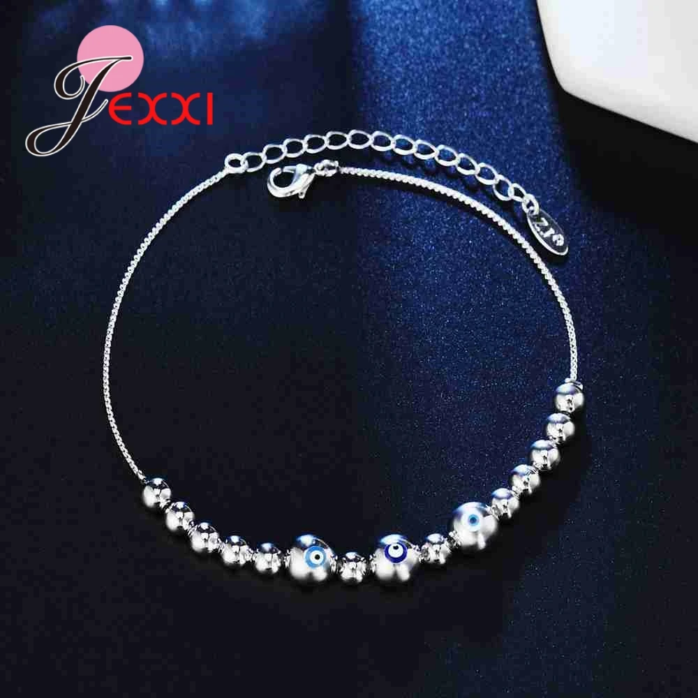 Exquisite Eyeball Beaded Bracelet 925 Sterling Silver Unique Design New Trendy Gift for Women Men High Quality
Exquisite Eyeball Beaded Bracelet 925 Sterling Silver Unique Design New Trendy Gift for Women Men High Quality