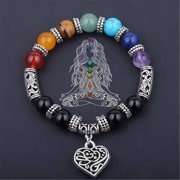 7 Chakra Reiki Healing Heart Bracelet Rainbow seven color chakra natural stone yoga energy peach heart bracelet
7 Chakra Reiki Healing Heart Bracelet Rainbow seven color chakra natural stone yoga energy peach heart bracelet