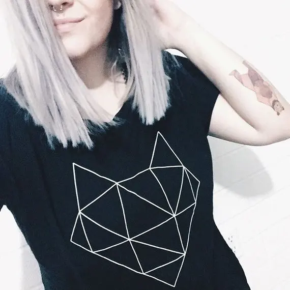Sugarbaby Women's Geometric Fox Loose Fit Shirt Hipster T shirt Womens Graphic Tee Tumblr Clothing Fashion Tops Urban Tee
Sugarbaby Women's Geometric Fox Loose Fit Shirt Hipster T shirt Womens Graphic Tee Tumblr Clothing Fashion Tops Urban Tee