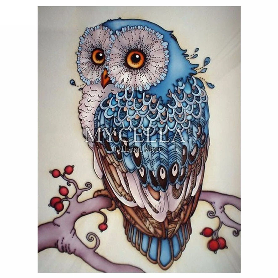 5D DIY Diamond Painting Cross Stitch Animals Diamond Embroidery Blue Owl Diamond Mosaic Full Round Rhinestone Home Decor Crafts
5D DIY Diamond Painting Cross Stitch Animals Diamond Embroidery Blue Owl Diamond Mosaic Full Round Rhinestone Home Decor Crafts
