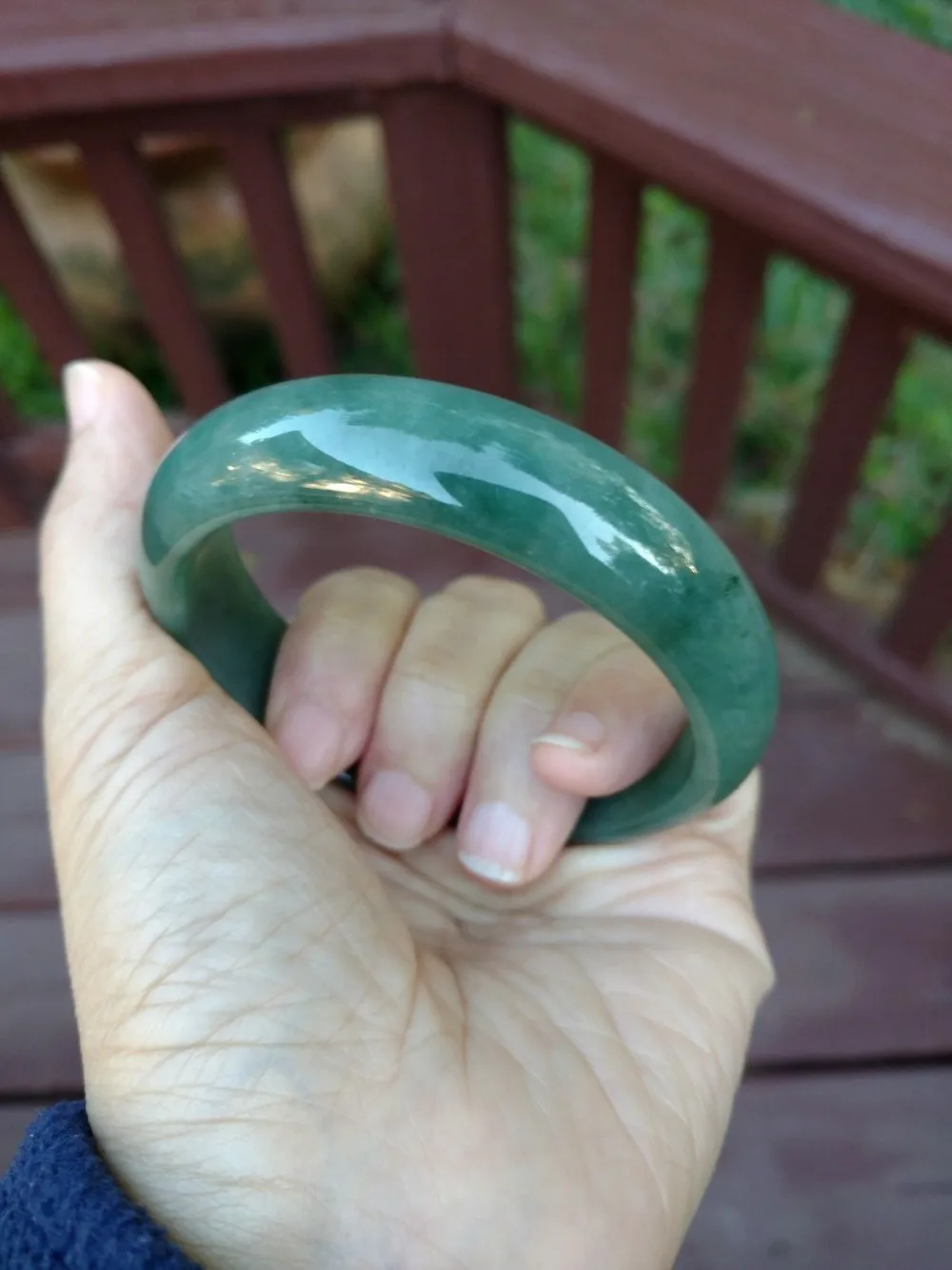 Сертифицированный 100% натуральный класс A jadeite нефритовый браслет 58 мм L222
Сертифицированный 100% натуральный класс A jadeite нефритовый браслет 58 мм L222