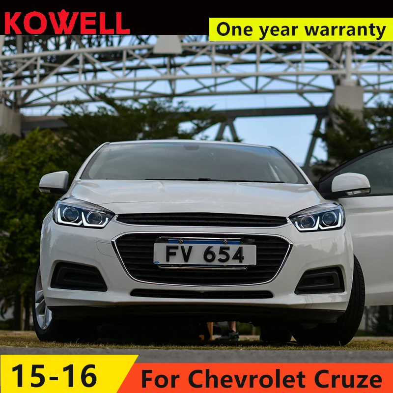 KOWELL Car Styling For Chevrolet Cruze Headlights 2015-2016 LED Headlight DRL Q5 Bi Xenon Lens High Low Beam Parking
KOWELL Car Styling For Chevrolet Cruze Headlights 2015-2016 LED Headlight DRL Q5 Bi Xenon Lens High Low Beam Parking
