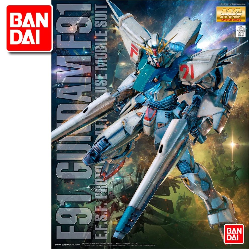BANDAI Gundam MG 1/100 модель F91 мобильный костюм Gundam Сборная модель Набор фигурок
BANDAI Gundam MG 1/100 модель F91 мобильный костюм Gundam Сборная модель Набор фигурок