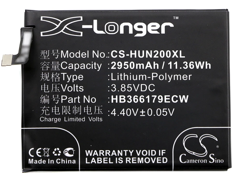 Аккумулятор Cameron Sino HB366179ECW 2950 мА · ч, для Huawei Nova 2, Nova 2, 2 SIM, PIC-AL00, PIC-TL00
Аккумулятор Cameron Sino HB366179ECW 2950 мА · ч, для Huawei Nova 2, Nova 2, 2 SIM, PIC-AL00, PIC-TL00