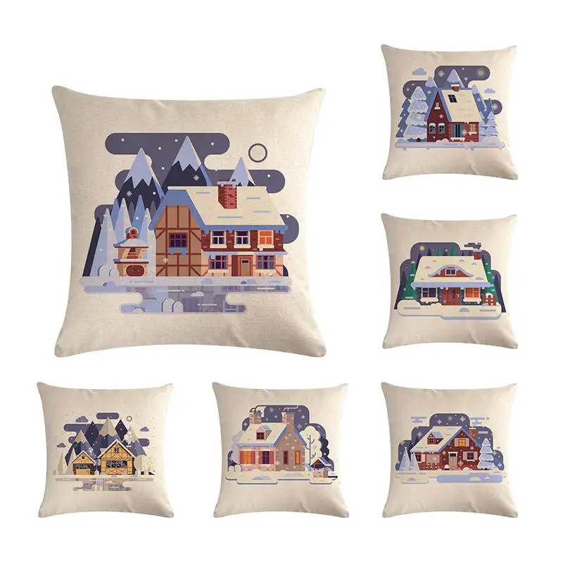 Winter Art Snow Scenery Dawn Christmas Decorative Sofa Throw Pillow Case Snow Covered House Painting Cushion Cover ZY540
Winter Art Snow Scenery Dawn Christmas Decorative Sofa Throw Pillow Case Snow Covered House Painting Cushion Cover ZY540