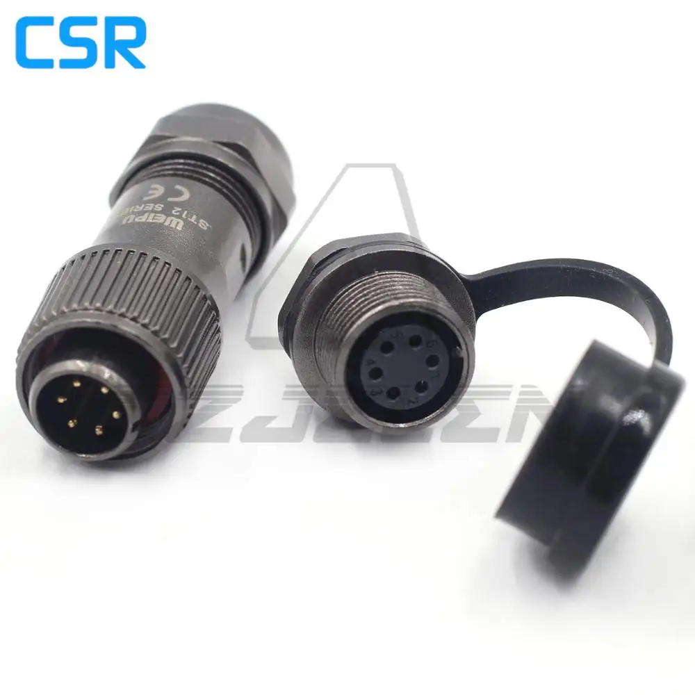 WEIPU ST1210P/ST1213S 6pin waterproof connector IP68 plug and socket 12mm Metal round Panel Mount Connector 6 pin
WEIPU ST1210P/ST1213S 6pin waterproof connector IP68 plug and socket 12mm Metal round Panel Mount Connector 6 pin