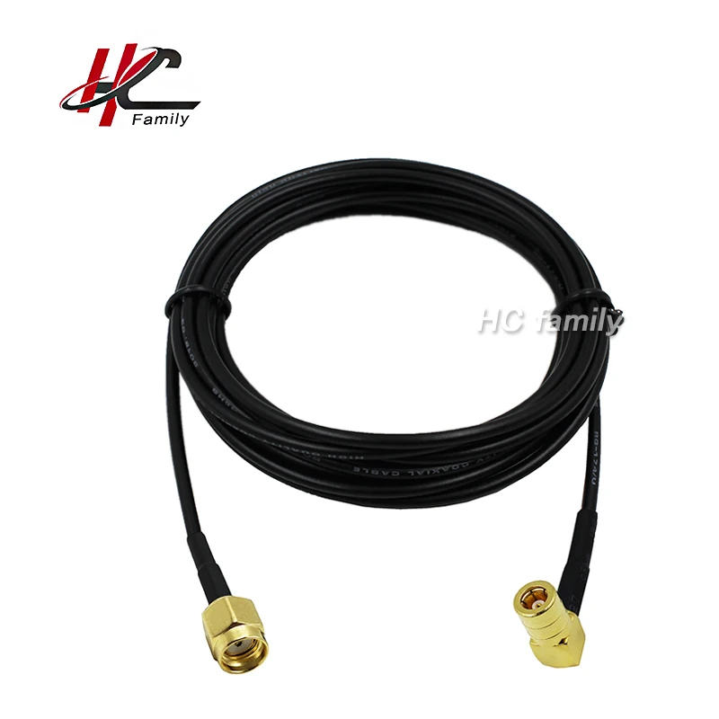1m 39.5in right angle SMB Female jack Connector To RP SMA PLUG Connector RG174 coax cable
1m 39.5in right angle SMB Female jack Connector To RP SMA PLUG Connector RG174 coax cable