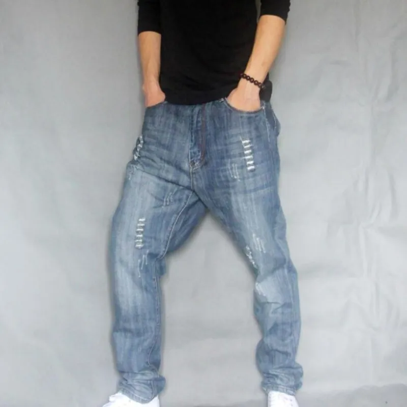 Top Brand Mens Cargo Jeans Pants Hole Ripped Hip Hop Designer Baggy Jeans Mens Loose Fit Casual Trousers Cotton Size 40 42
Top Brand Mens Cargo Jeans Pants Hole Ripped Hip Hop Designer Baggy Jeans Mens Loose Fit Casual Trousers Cotton Size 40 42