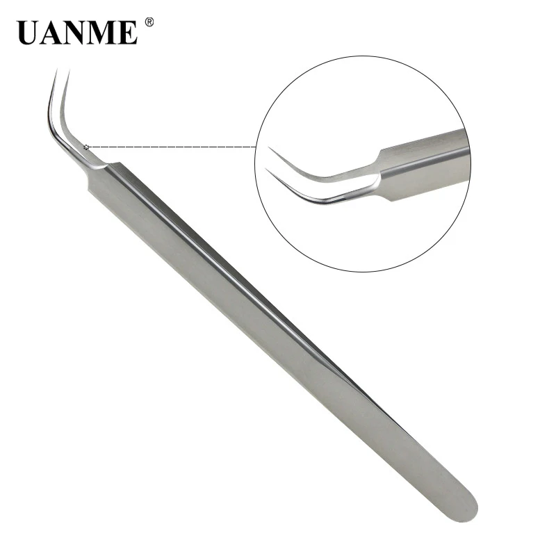 UANME Ultra Precision Tweezers Stainless Steel Curved Tweezers Pliers with Fine Tip
UANME Ultra Precision Tweezers Stainless Steel Curved Tweezers Pliers with Fine Tip