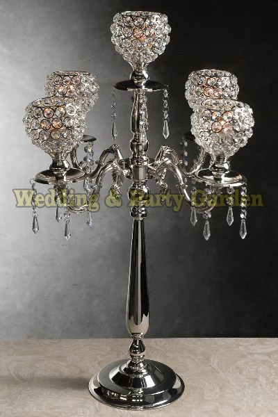 Hot Crystal Candelabras Silver Wedding Candelabrum Candle Holder Table Centerpiece
Hot Crystal Candelabras Silver Wedding Candelabrum Candle Holder Table Centerpiece