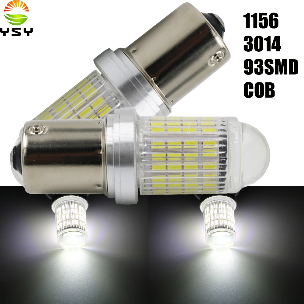 YSY 2pcs NEW Car styling 1156 BA15S 93 SMD 3014 P21W LED car Auto DRL Tail Side Indicator Lamp Brake Lights Bulb Auto White
YSY 2pcs NEW Car styling 1156 BA15S 93 SMD 3014 P21W LED car Auto DRL Tail Side Indicator Lamp Brake Lights Bulb Auto White