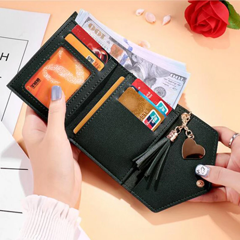 Wallet women small tassel love decoration cute multi-function mini short leather women red purse for girls ladies wallets
Wallet women small tassel love decoration cute multi-function mini short leather women red purse for girls ladies wallets