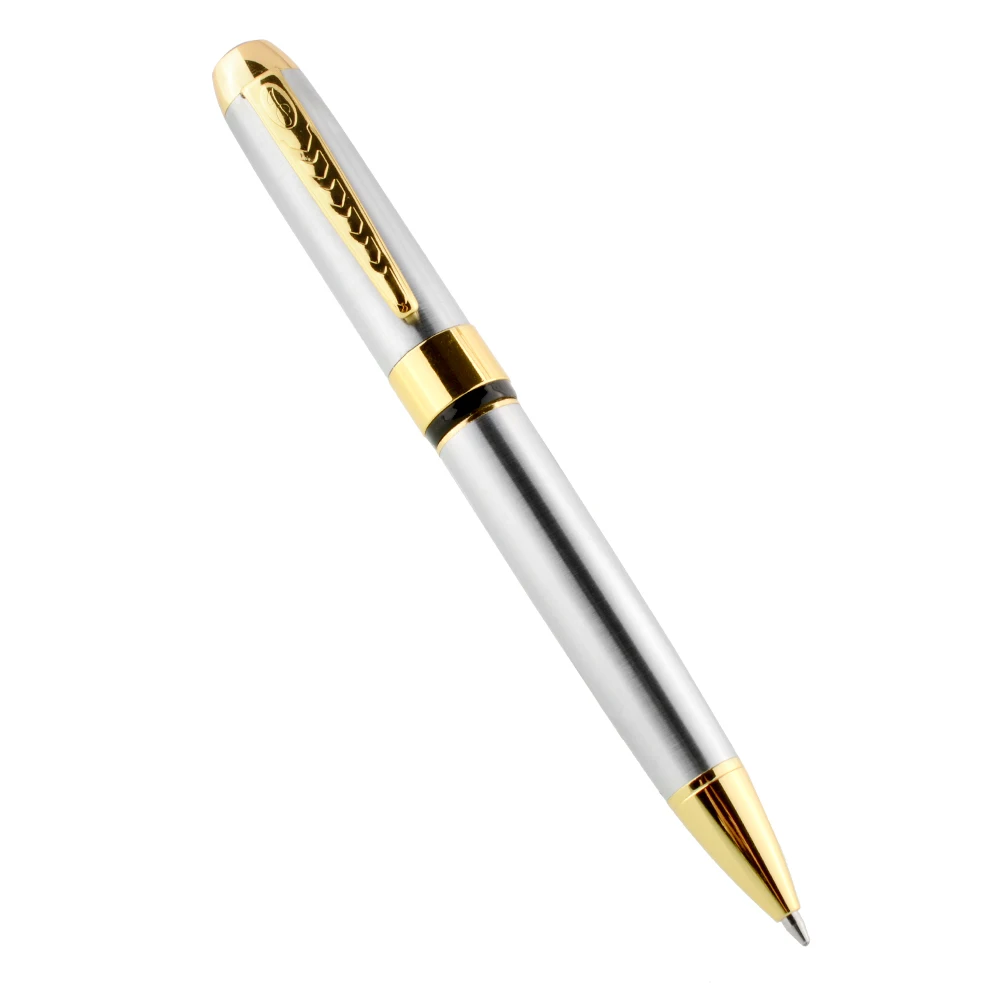 Фото Серебро JINHAO 250 средняя шариковая ручка идеальная Золотая - купить