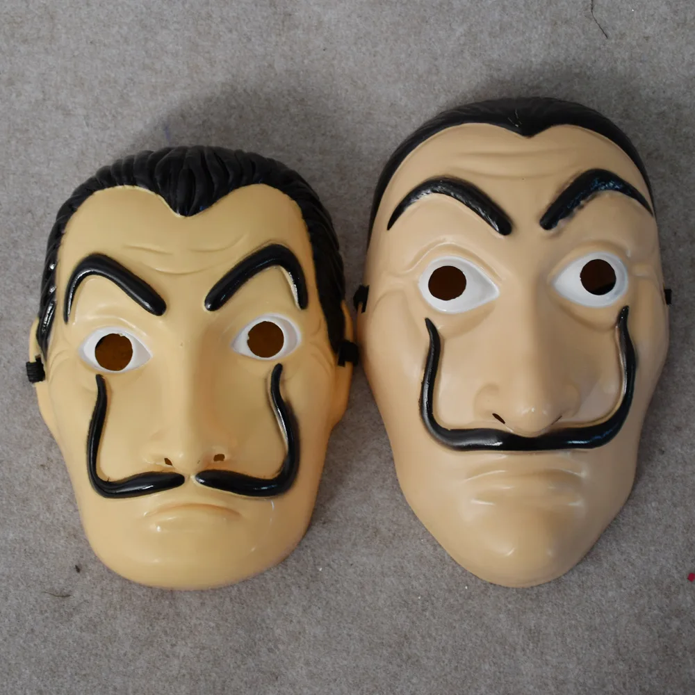

La Casa De Papel Mask for Men Women Halloween Party Salvador Dali Mask Money Heist The House of Paper Toys