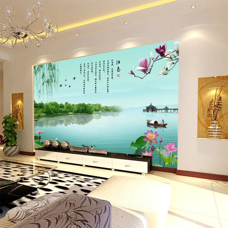 Customized mural Chinese landscape background happiness and peaces behind TV sofa background wallpaper in the living room
Customized mural Chinese landscape background happiness and peaces behind TV sofa background wallpaper in the living room