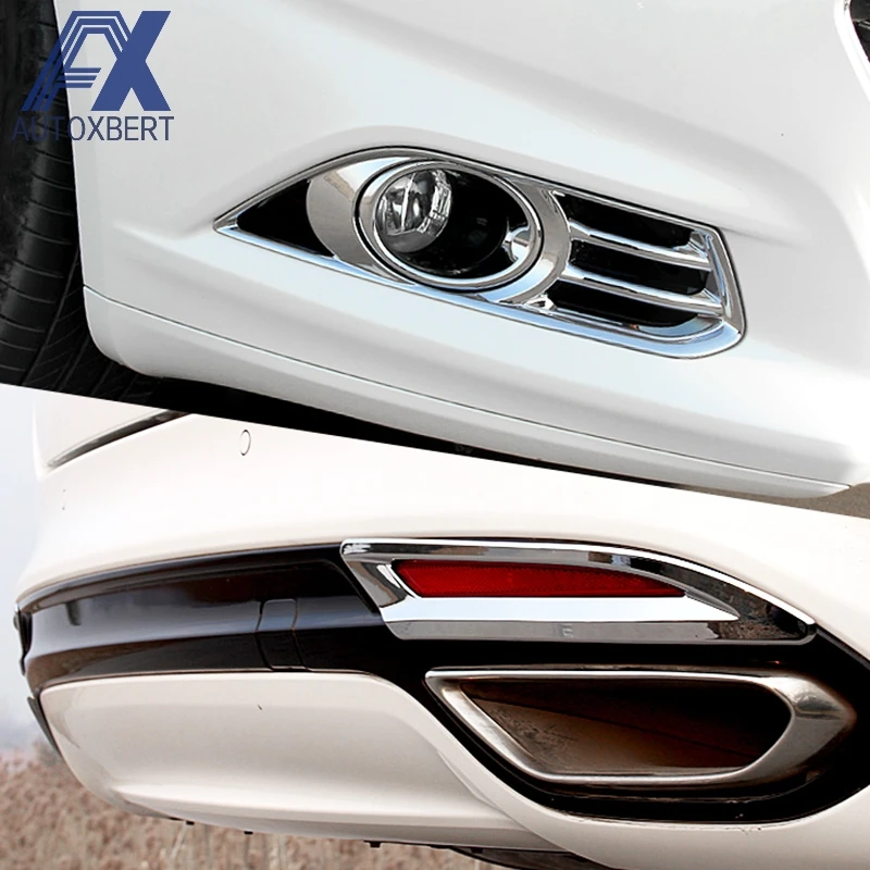 AX Chrome Front + Rear Fog Light Lamp Foglight Cover For Ford Fusion Mondeo 2013 2014 2015 2016 2017 Trim Garnish Molding 2in1
AX Chrome Front + Rear Fog Light Lamp Foglight Cover For Ford Fusion Mondeo 2013 2014 2015 2016 2017 Trim Garnish Molding 2in1