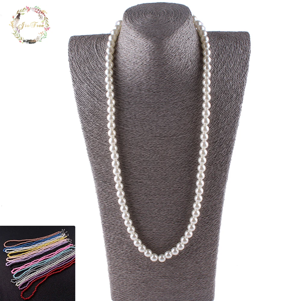 JIOFREE Vintage beads 8mm Imitate Shiny Pearl Necklace Fashion Pearl Statement Necklace Wedding Party for women Jewelry
JIOFREE Vintage beads 8mm Imitate Shiny Pearl Necklace Fashion Pearl Statement Necklace Wedding Party for women Jewelry
