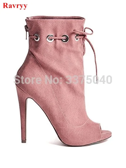 Ravryy Women Fashion Boots Peep Toe Boots Lace Up Suede Leather Bootie Zipper High Heel Stiletto Pumps Shoes
Ravryy Women Fashion Boots Peep Toe Boots Lace Up Suede Leather Bootie Zipper High Heel Stiletto Pumps Shoes