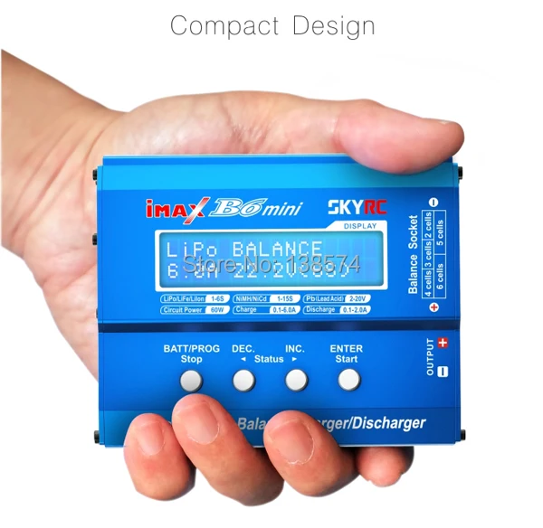 Xiangtat Genuine Original SKYRC iMAX B6 Mini Professional Balance Charger/Discharger SK-100084-01 w/ Original Package
Xiangtat Genuine Original SKYRC iMAX B6 Mini Professional Balance Charger/Discharger SK-100084-01 w/ Original Package