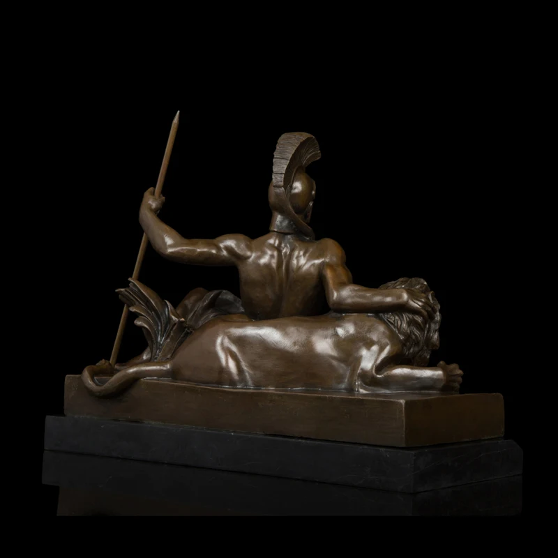 Arts Crafts Copper Classical Tamers Bronze Sculpture Vintage Art Man and Tiger Bronze Statues Figurine Artwork Collection Life o
Arts Crafts Copper Classical Tamers Bronze Sculpture Vintage Art Man and Tiger Bronze Statues Figurine Artwork Collection Life o