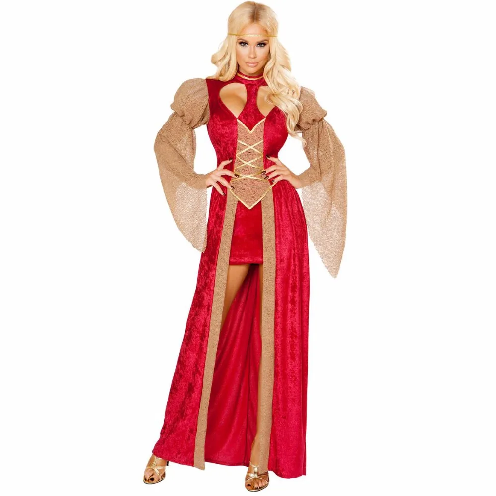 Women's Sexy Red Medieval Renaissance Victorian Evening Dresses Medieval Princess Cosplay For Halloween Masquerade Costumes
Women's Sexy Red Medieval Renaissance Victorian Evening Dresses Medieval Princess Cosplay For Halloween Masquerade Costumes