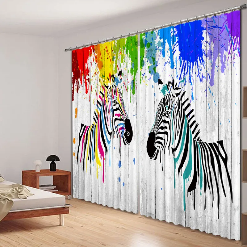 Black white zebra Mordern 3D Blackout Window Curtains For Living room Bedding room Hotel/Office Curtain Drapes Cortinas para sal
Black white zebra Mordern 3D Blackout Window Curtains For Living room Bedding room Hotel/Office Curtain Drapes Cortinas para sal