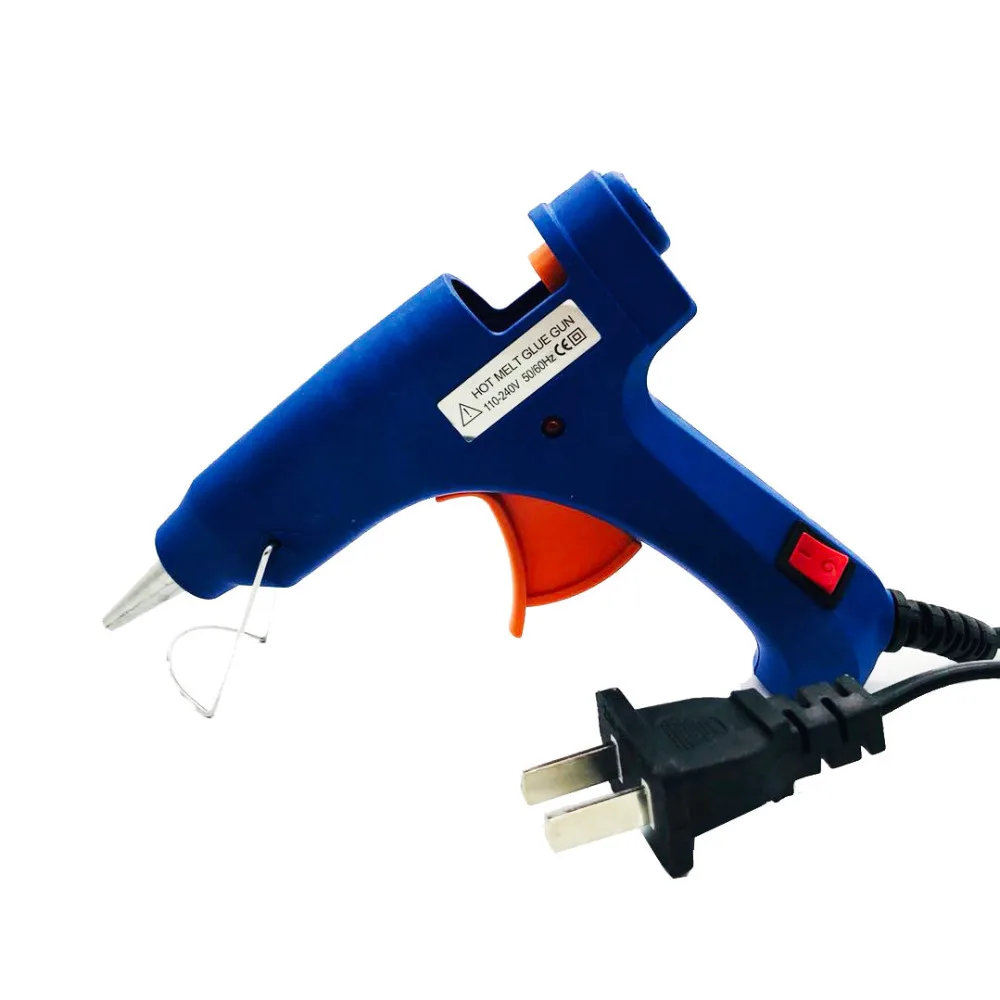 

Hot Melt Glue Gun EU Plug 20W 100-240V Heating High Temperature Melting Glue Gun Kit Electric Tool for DIY Small Craft Projects