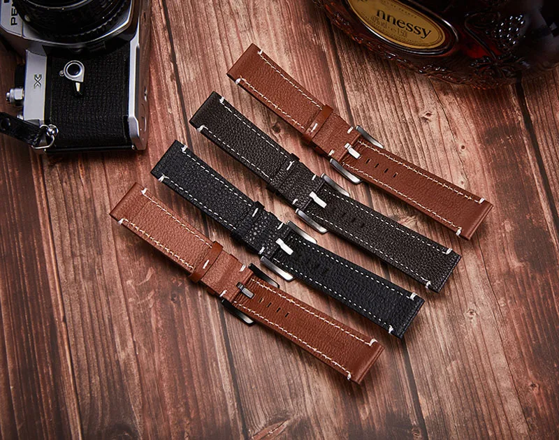 18 19 20 21 22 24mm Litch Genuine Leather Watch Band Retro Vintage Strap Black Silver Buckle Replacement Watchband w Pins Tool
18 19 20 21 22 24mm Litch Genuine Leather Watch Band Retro Vintage Strap Black Silver Buckle Replacement Watchband w Pins Tool