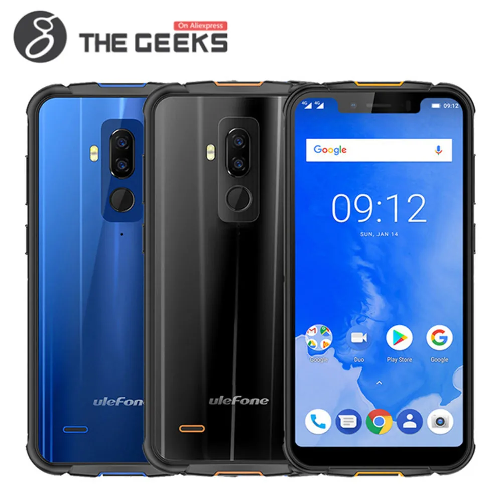 Ulefone power 5 85 "HD + Android 8 1 IP68 Водонепроницаемый смартфон Helio P23 MT6763 Восьмиядерный 4 Гб