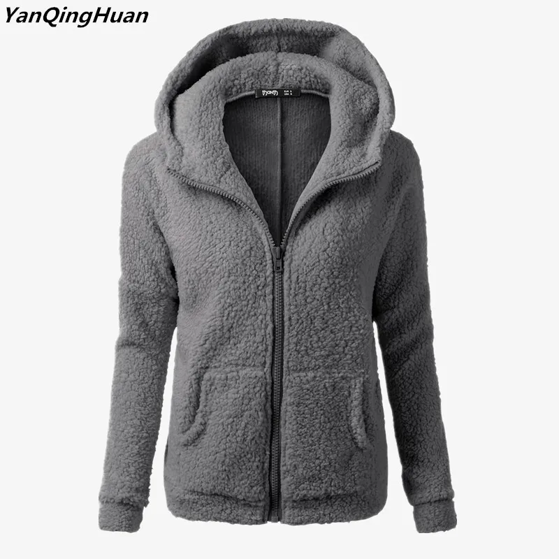 Yan Qing Huan 2018 New Winter Warm Women's Hoodie Casual Long Sleeve Fashion Hooded Candy-colored Sweatshirt Coat
Yan Qing Huan 2018 New Winter Warm Women's Hoodie Casual Long Sleeve Fashion Hooded Candy-colored Sweatshirt Coat