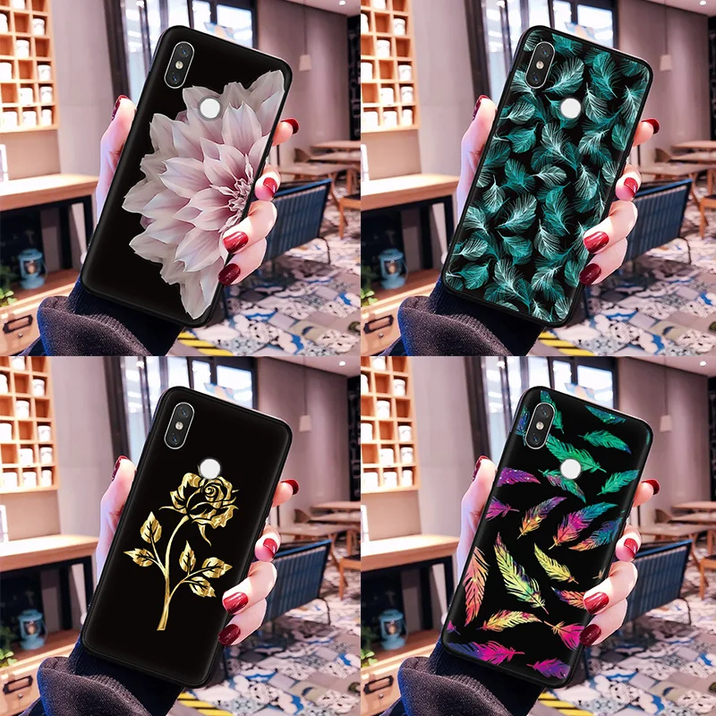 Мягкий чехол из ТПУ для Xiaomi Redmi Mi Note 10 S 10T 11 9 9S SE 9C 9A 8 8T 7 6 5 Lite Pro Max Poco F3 X3 NFC цветочный