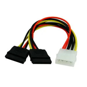 

CY Chenyang IDE 4pin to Dual SATA 15P Y Splitter 10cm Hard Disk Power Supply Extension Cable