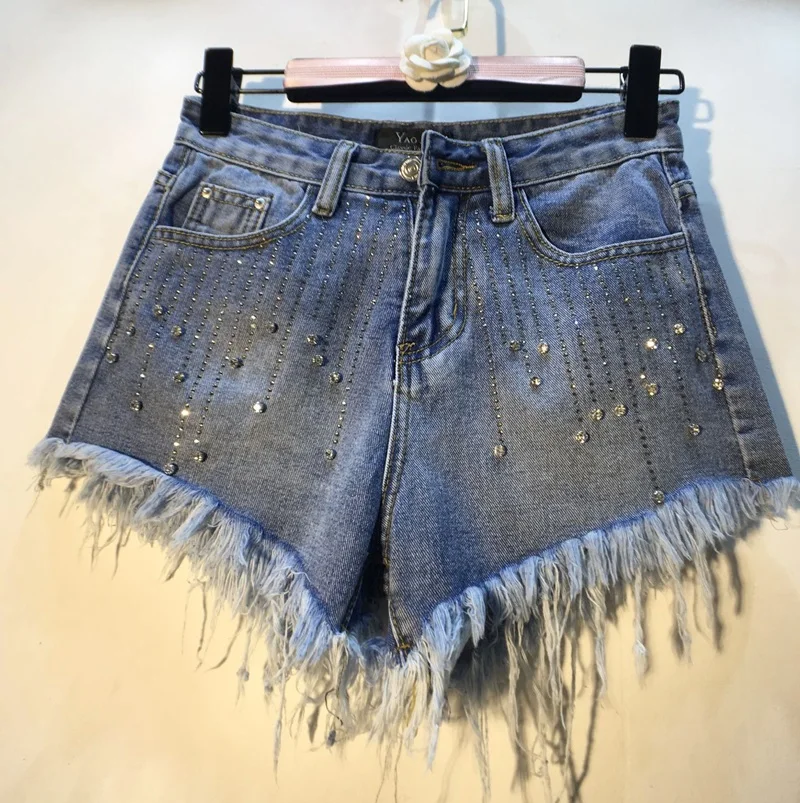 Shorts Feminino Special Offer Cotton Casual 2019 Summer Shorts Heavy Work Beaded Hot Drilling High Waist Tassel Wide Leg Female
Shorts Feminino Special Offer Cotton Casual 2019 Summer Shorts Heavy Work Beaded Hot Drilling High Waist Tassel Wide Leg Female