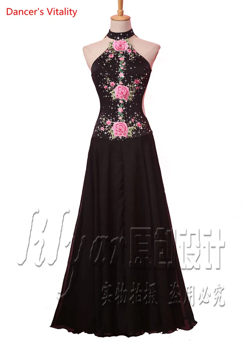 Custom Made Lady Dance Dress Smooth Modern Dance Competition Costume Women Waltz Tango Embroidered Rhinestones Dress
Custom Made Lady Dance Dress Smooth Modern Dance Competition Costume Women Waltz Tango Embroidered Rhinestones Dress