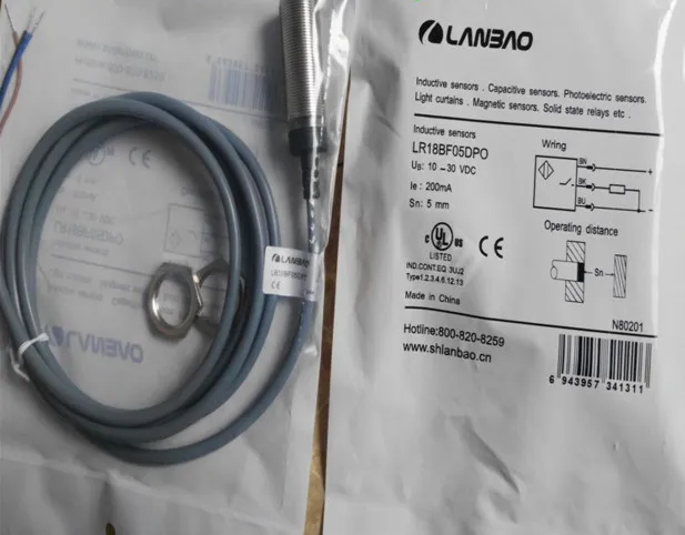 FREE SHIPPING 100% NEW LR18BF05DPO LR18BF05DP0 Proximity Switch DC 3-wire PNP Normally Open Cylindrical Inductive Sensor
FREE SHIPPING 100% NEW LR18BF05DPO LR18BF05DP0 Proximity Switch DC 3-wire PNP Normally Open Cylindrical Inductive Sensor