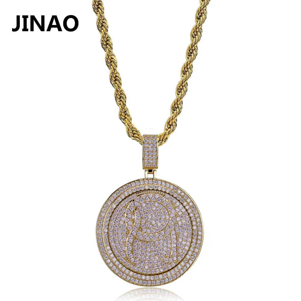 JINAO New Fashion Cubic Zircon Hip Hop Jewelry Pendant Necklace Stainless Steel Chain Iced Out Chain QC Spinner Pendant Men Gift
JINAO New Fashion Cubic Zircon Hip Hop Jewelry Pendant Necklace Stainless Steel Chain Iced Out Chain QC Spinner Pendant Men Gift