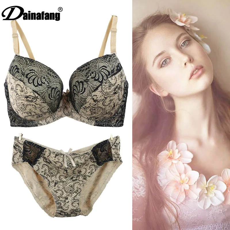 Кружево Bralette Трусики для женщин мягкая Треугольники бюстгальтер трусики Наборы