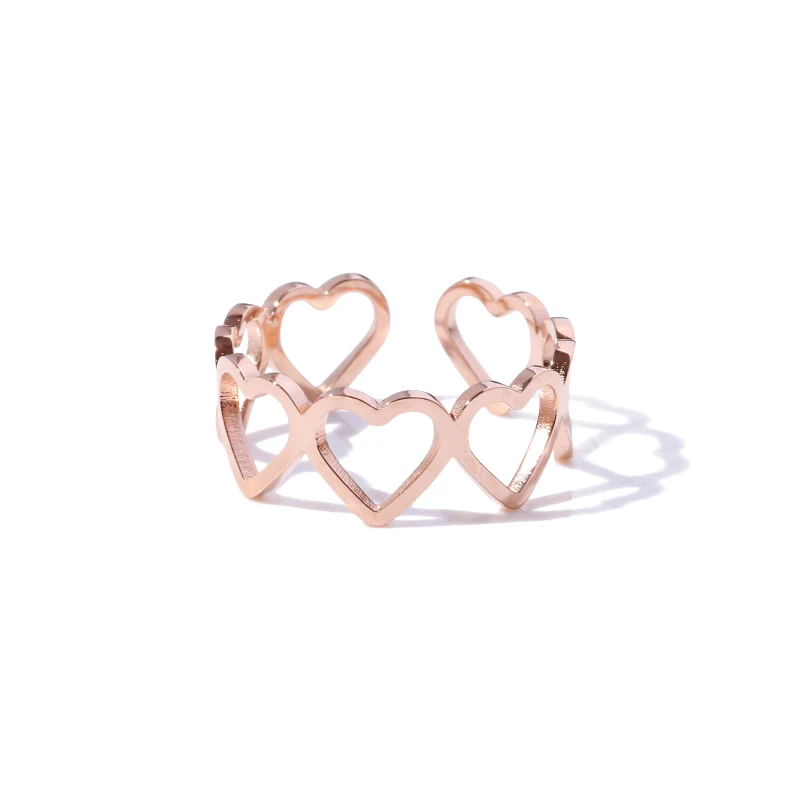 YUN RUO 2019 New Arrival Free Size Heart Open Ring Rose Gold Color Fashion Titanium Steel Jewelry Woman Birthday Gift Never Fade
YUN RUO 2019 New Arrival Free Size Heart Open Ring Rose Gold Color Fashion Titanium Steel Jewelry Woman Birthday Gift Never Fade