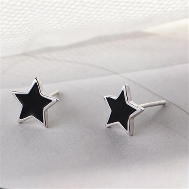 925 Sterling Silver Black Star Stud Earring For Women Wedding Gift Ear Pierced Earrings Fashion Jewelry eh1169
925 Sterling Silver Black Star Stud Earring For Women Wedding Gift Ear Pierced Earrings Fashion Jewelry eh1169