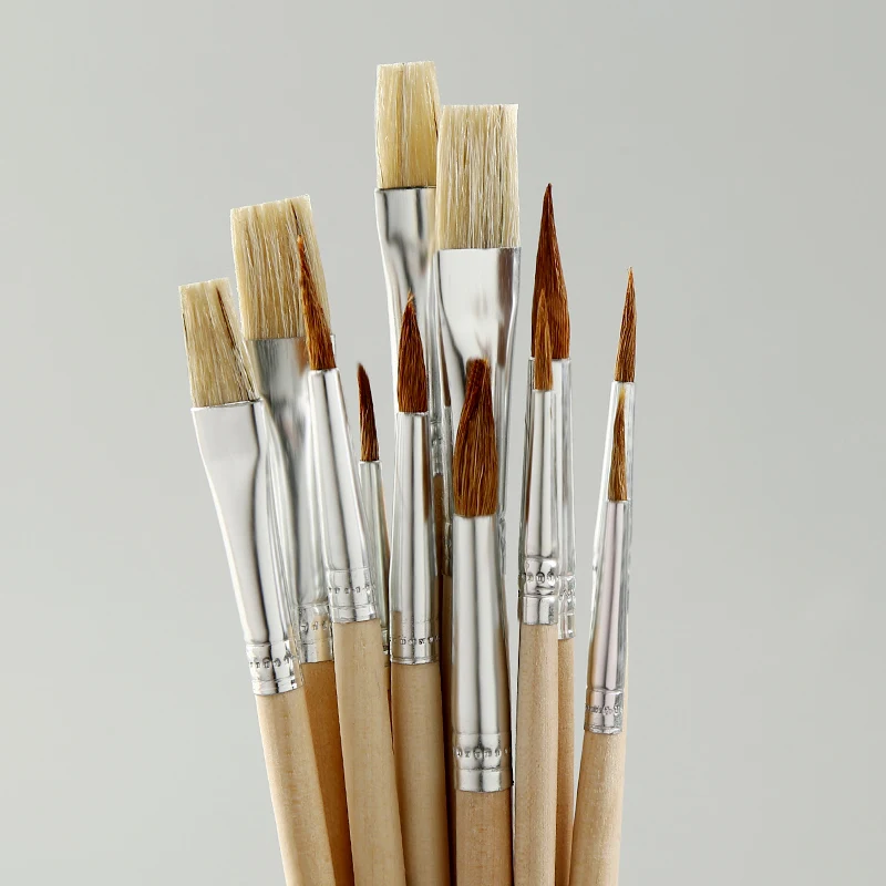12 pigs gouache brush set Mia color pen acrylic / oil painting / fan-shaped brush beginner children's art supplies
12 pigs gouache brush set Mia color pen acrylic / oil painting / fan-shaped brush beginner children's art supplies