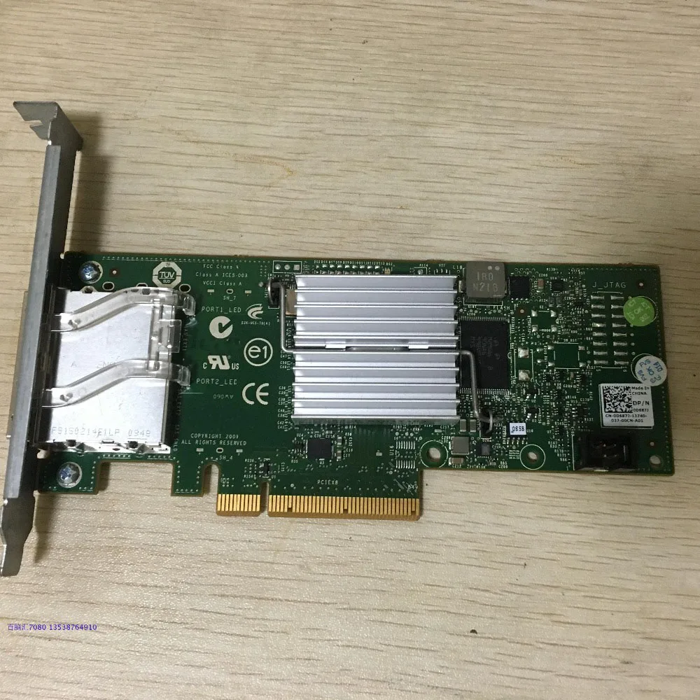 H200E for 6Gb/s SAS PCIe HBA 2 Port Ext SFF-8088 12DNW LSI 2008=LSI 9200-8E |