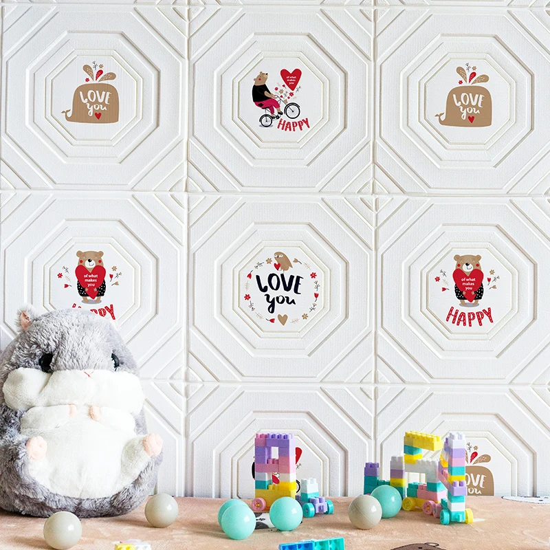 Nordic Cartoon INS Living room retro 3D wall sticker Waterproof bedroom TV background wallpaper Foam self-adhesive wallpaper
Nordic Cartoon INS Living room retro 3D wall sticker Waterproof bedroom TV background wallpaper Foam self-adhesive wallpaper