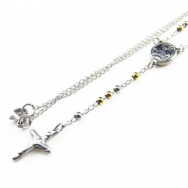 Kalung Katolik Rosario Women Jewelry Necklaces Pendants Titanium Stainless Steel Fine Jewelry Lobster Clasp Chain Cross Necklace 
Kalung Katolik Rosario Women Jewelry Necklaces Pendants Titanium Stainless Steel Fine Jewelry Lobster Clasp Chain Cross Necklace