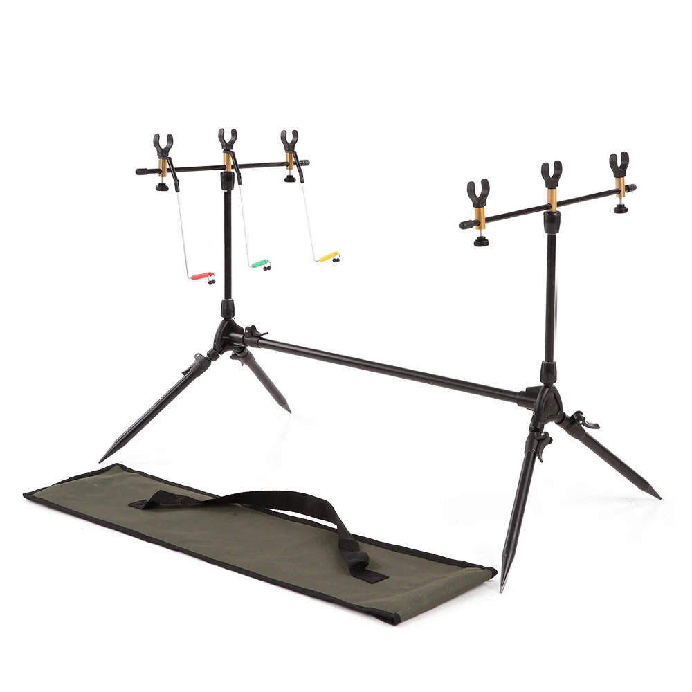 Lixada Adjustable Retractable Carp Fishing Rod Pod Stand Holder Fishing PoIe Pod Stand with 3 Bite Alarms and Swinger Indicators
Lixada Adjustable Retractable Carp Fishing Rod Pod Stand Holder Fishing PoIe Pod Stand with 3 Bite Alarms and Swinger Indicators