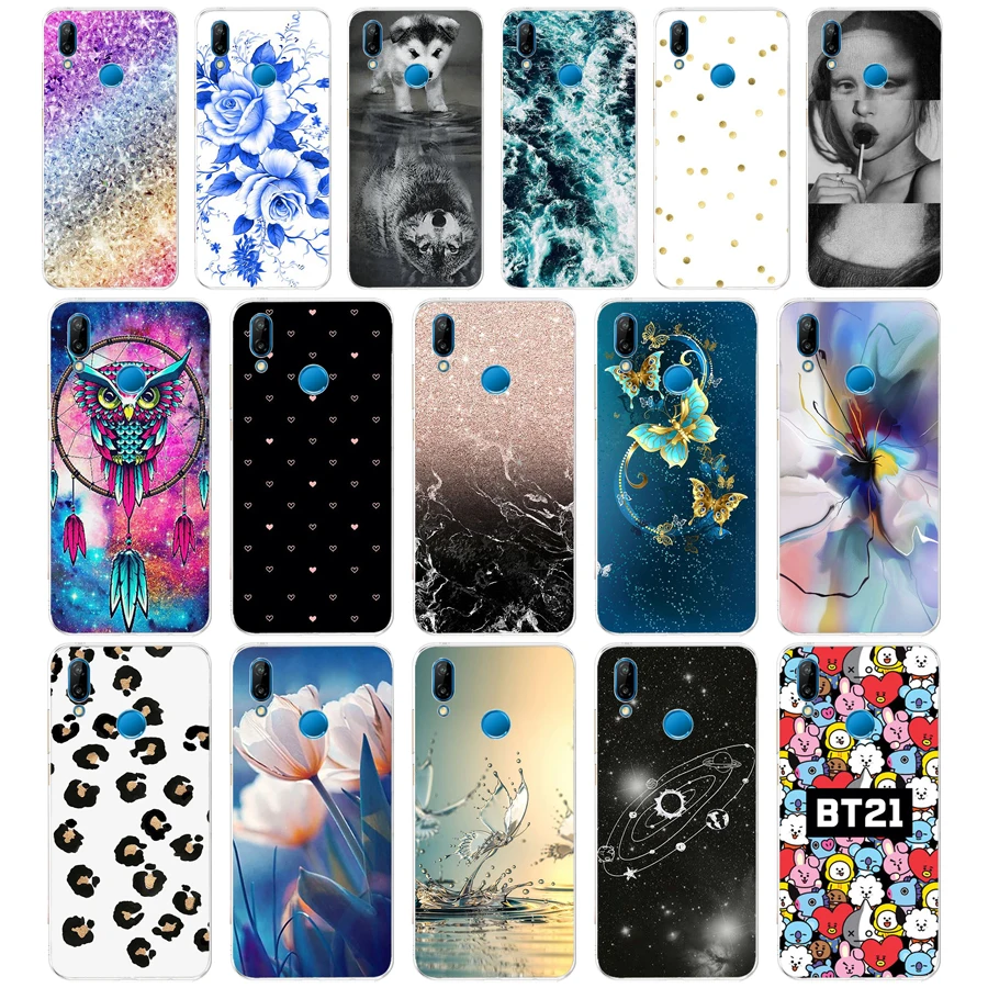 Силиконовый чехол для huawei Nova 3 3i мягкий из ТПУ задняя крышка телефона Nova3 nova3i